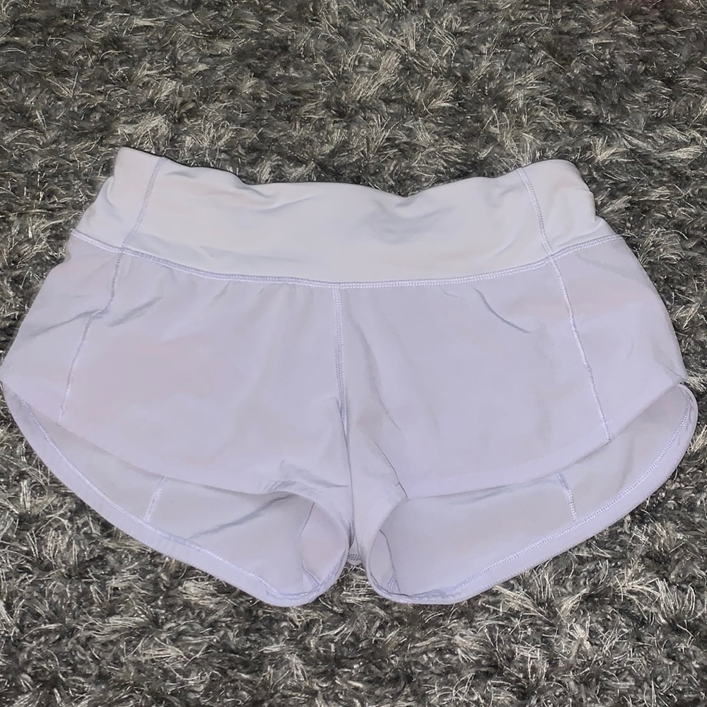 lululemon speed up shorts size 0 - RARE!! lavender color (discontinued)!!